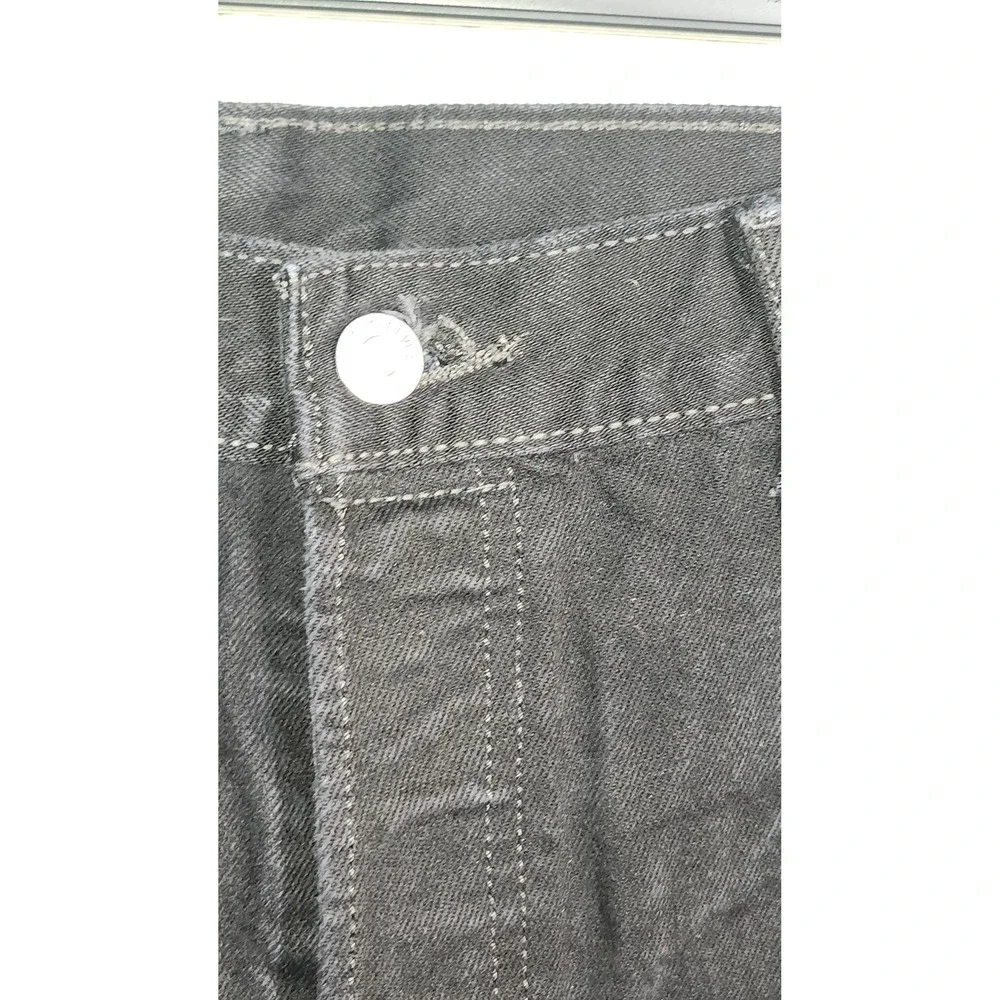 Levis 501‎ Original Fit Mens Black Denim Jeans Straight Leg Button Fly 36x32 VTG